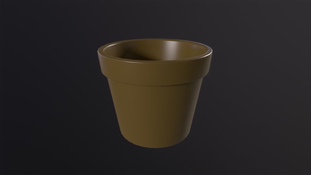 Flower Pot 3D Modell .c4d .max .obj .3ds .fbx .stl .blend 