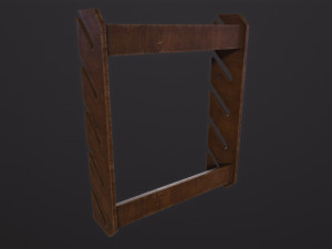 Wooden Weapon Rack 3D Модель