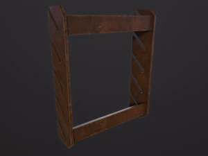 Деревянная стойка для оружия 3D Модель