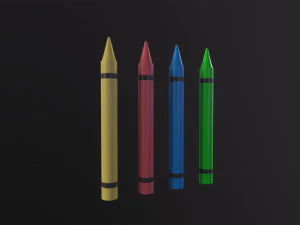 Crayons crayon 3D Model