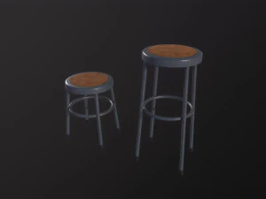 Lab Stools 3D Model
