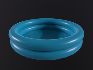 Inflatable Two Ring Pool 3D Model
