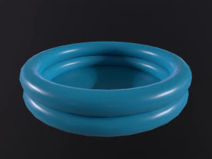 Inflatable Two Ring Pool 3D Model