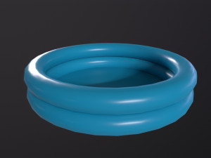 Inflatable Two Ring Pool 3D Model