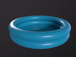Inflatable Two Ring Pool 3D Model