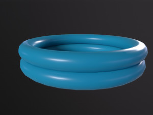 Inflatable Two Ring Pool 3D Model
