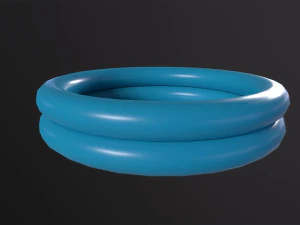 Inflatable Two Ring Pool 3D Model