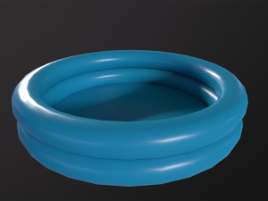 Inflatable Two Ring Pool 3D Model