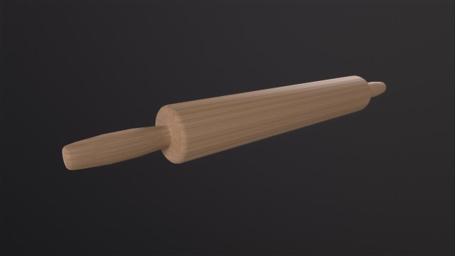 Rolling Pin Model 3D .c4d .max .obj .3ds .fbx .stl .blend 