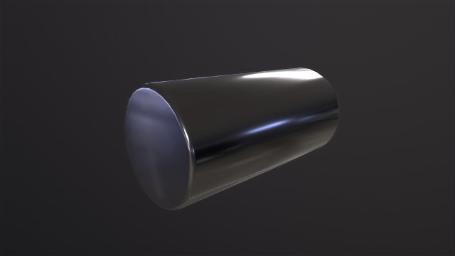Silver Cylinder Model 3D .c4d .max .obj .3ds .fbx .stl .blend 