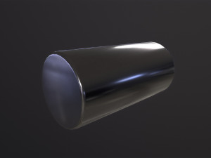 Silver Cylinder Modelo 3D