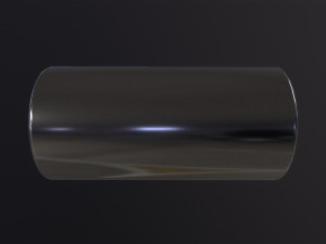 Silver Cylinder Model 3D