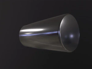 Srebrny cylinder Model 3D