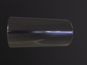 Silver Cylinder Model 3D