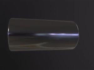 Srebrny cylinder Model 3D