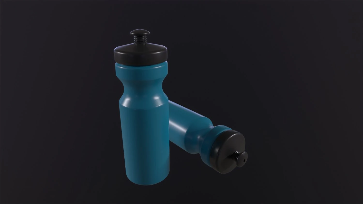 Sport Water Bottle 3D Model .c4d .max .obj .3ds .fbx .stl .blend 