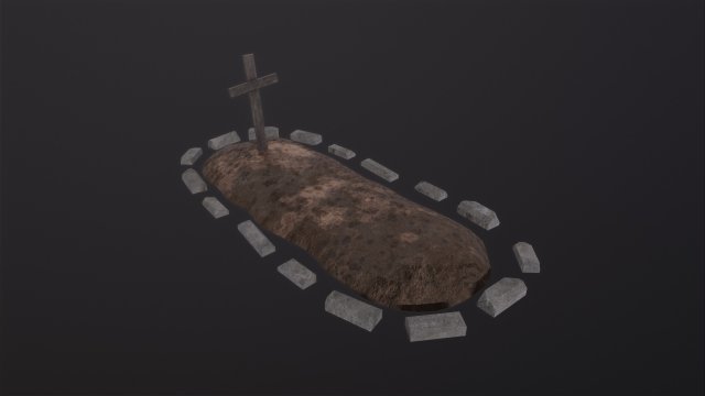 Soil Grave 3D-Modell .c4d .max .obj .3ds .fbx .stl .blend 
