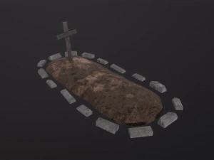 Soil Grave 3D Model