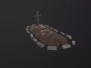 Soil Grave 3D Model