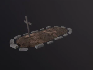Soil Grave 3D Model