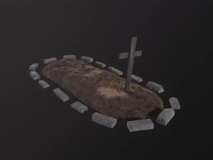 Soil Grave 3D Model