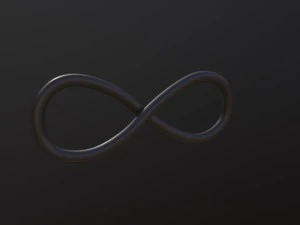 Symbole de l'infini Modèle 3D