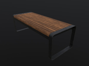 Modern Outdoor Bench Model 3D