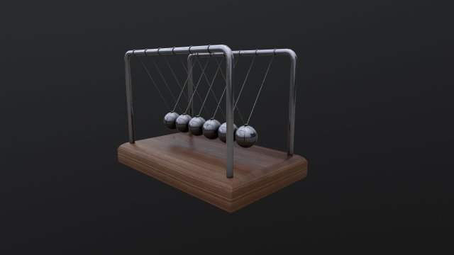 Newtons Cradle 3Dモデル .c4d .max .obj .3ds .fbx .stl .blend 