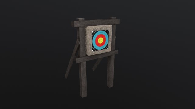 Target archery Modelo 3D .c4d .max .obj .3ds .fbx .stl .blend 
