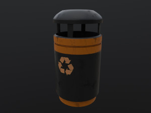 Rubbish Bin Model 3D