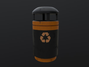 Rubbish Bin Model 3D