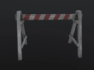 Wood Barricade 3D Model