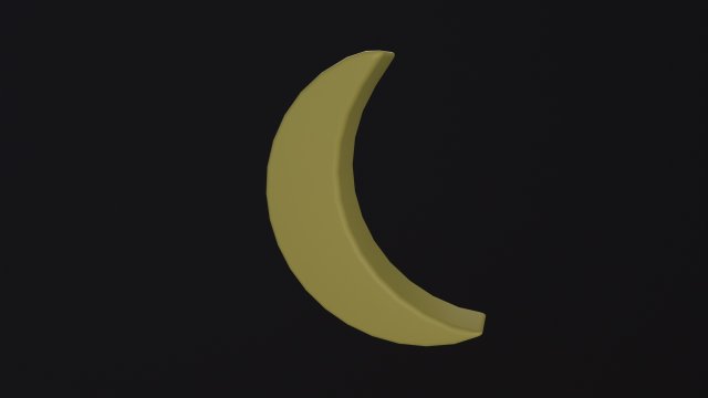 Cartoon Moon Modelo 3D .c4d .max .obj .3ds .fbx .stl .blend 