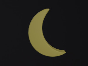 Cartoon Moon Modelo 3D