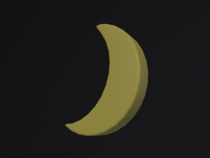 Cartoon Moon Modelo 3D
