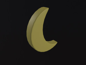 Cartoon Moon Modelo 3D