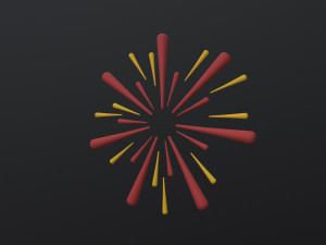 Fireworks 3Dモデル
