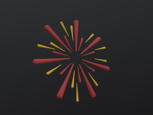 Fireworks 3D Модель