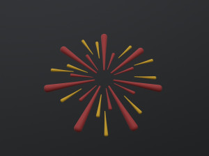 Fireworks 3D Модель