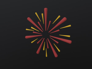 Fireworks 3D Модель