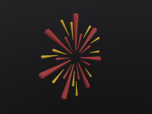 Fireworks 3D Модель