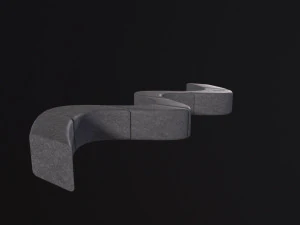 Nowoczesna ławka zewnętrzna Model 3D