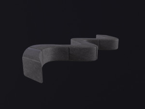 Modern Outdoor Bench 3D 模型