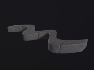 Modern Outdoor Bench 3D 模型