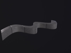 Modern Outdoor Bench 3D 模型