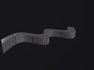 Modern Outdoor Bench 3D Model