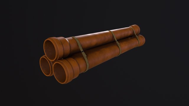 Drain Pipes 3D Model .c4d .max .obj .3ds .fbx .stl .blend 