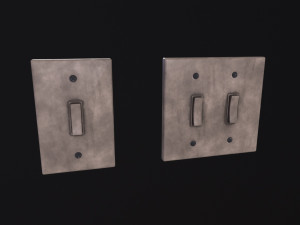 Standard Light Switch 3D Model