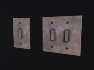 Standard Light Switch Model 3D