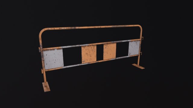 Crowd Barrier Modelo 3D .c4d .max .obj .3ds .fbx .stl .blend 